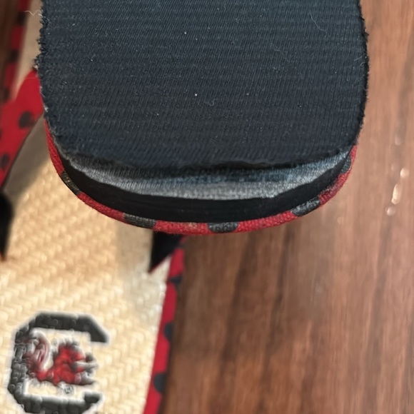 NWOT University of South Carolina Gamecocks flip flops, NWOT, size M 7-8 - Picture 6 of 6